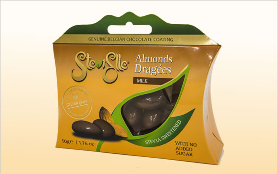 DRAJEURI DE MIGDALE CU  STEVIA