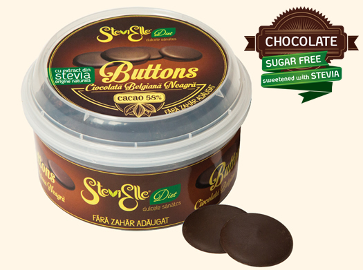 Dark SugarFree Chocolate sweetened with STEVIA